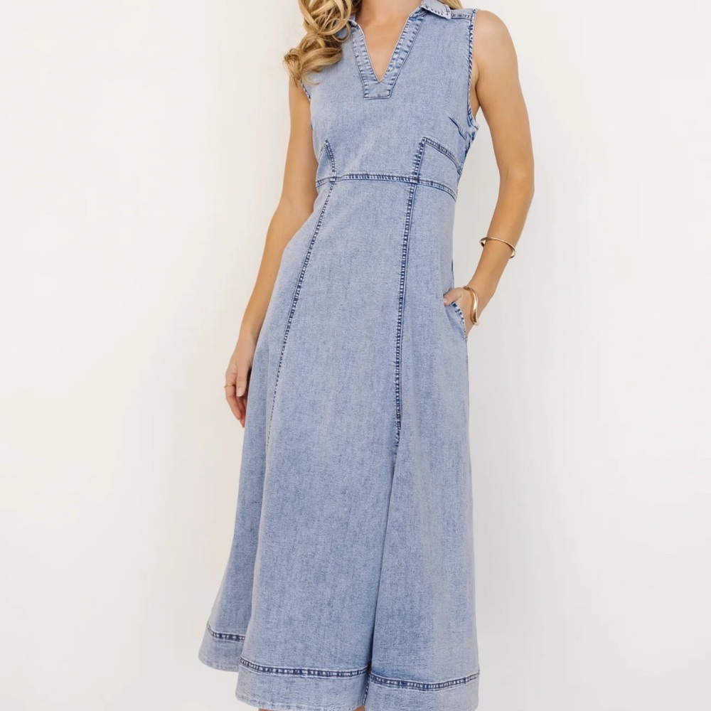 Baltic Born Light Blue Denim Dress